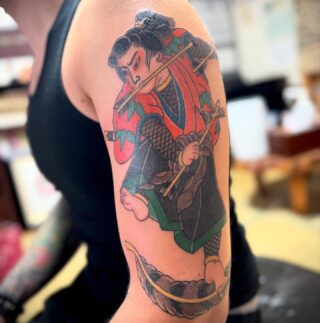 激レア　TOKYO TATTOO　1970　刺青　文身　彫うの　伝統和彫り 花和尚魯智深 途中経過 #花和尚魯智深 #魯智深 #水滸伝 #二重